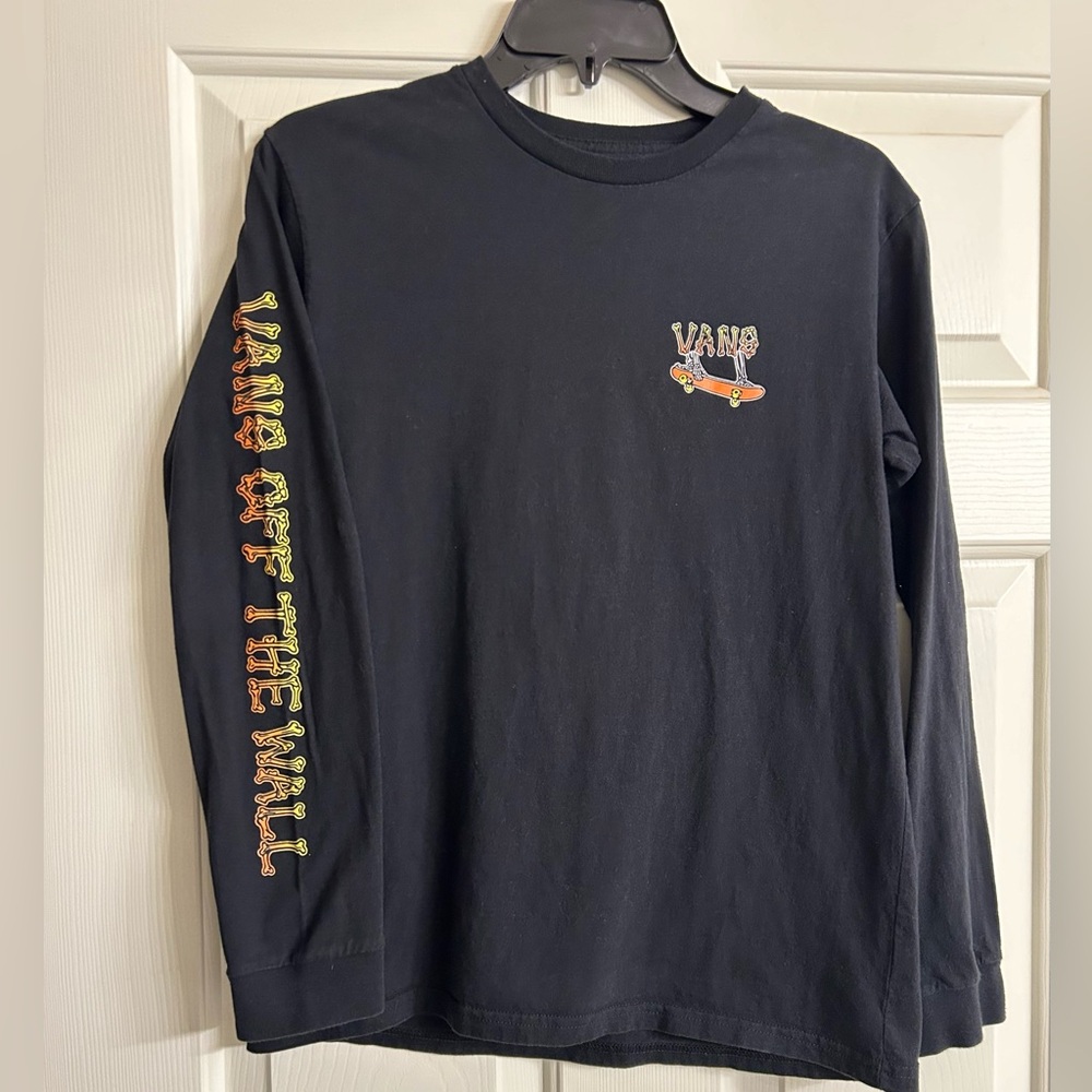 Boys Vans Off The Wall Long Sleeve Shirt Size Large 12/14